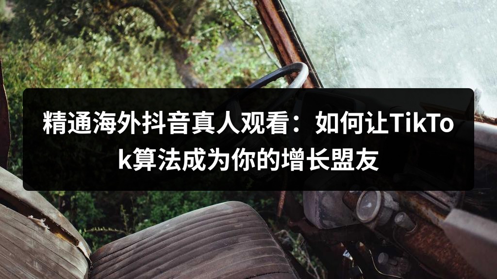 精通海外抖音真人观看：如何让TikTok算法成为你的增长盟友