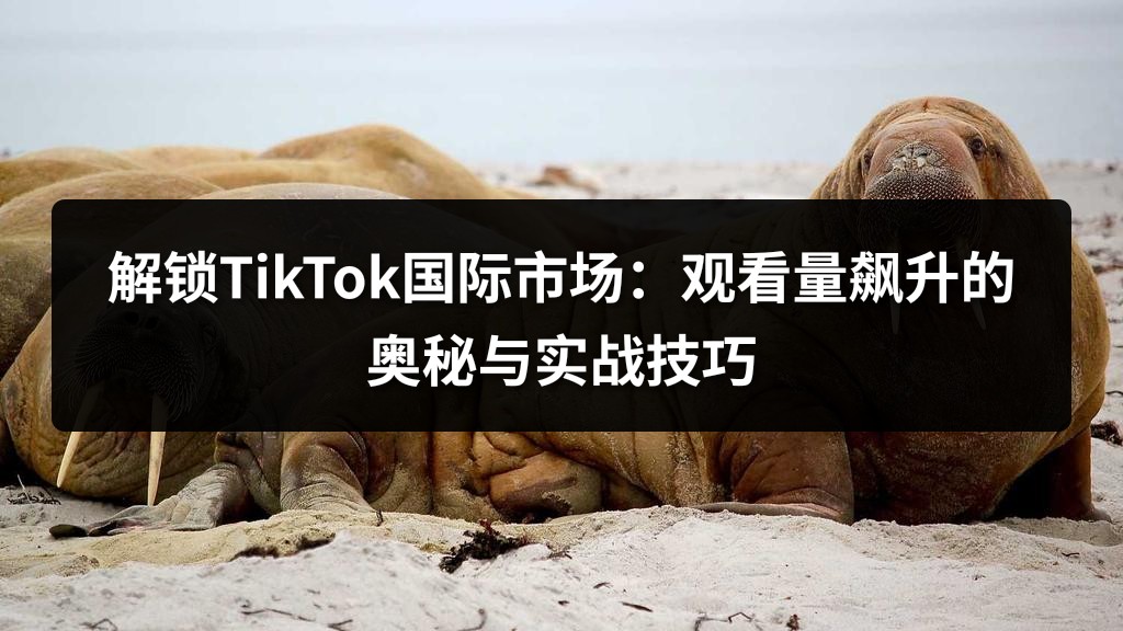 解锁TikTok国际市场：观看量飙升的奥秘与实战技巧