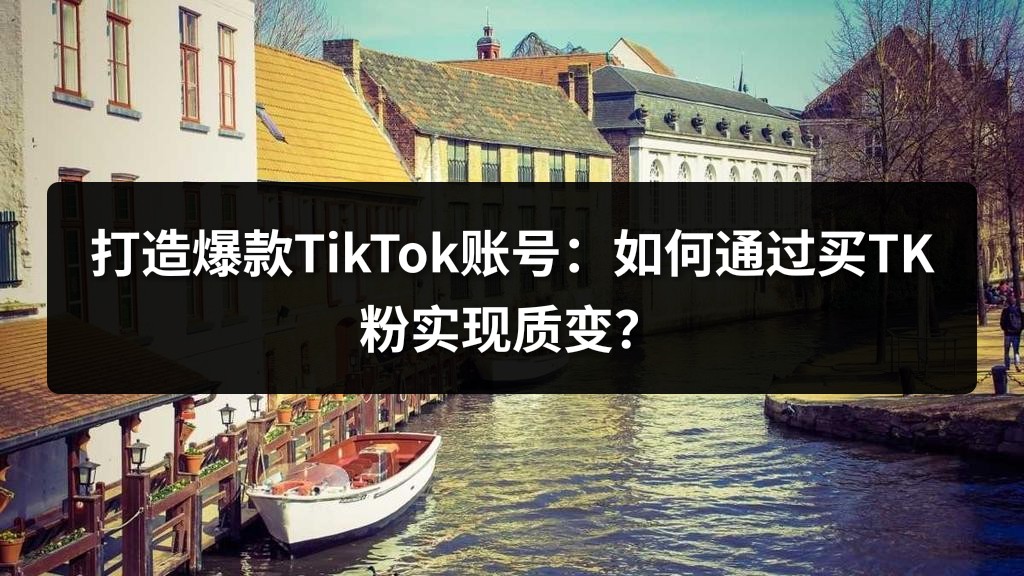 打造爆款TikTok账号：如何通过买TK粉实现质变？