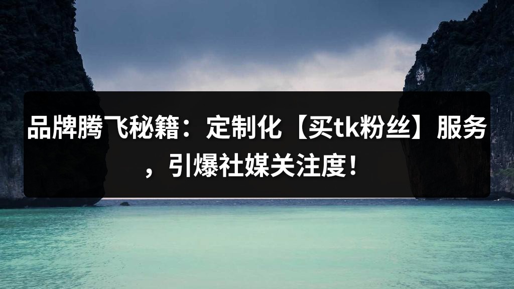 品牌腾飞秘籍：定制化【买tk粉丝】服务，引爆社媒关注度！