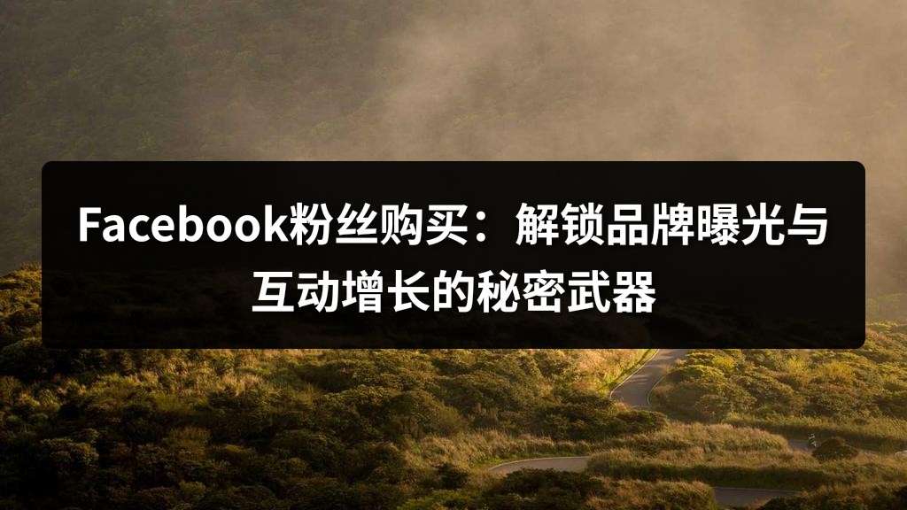 Facebook粉丝购买：解锁品牌曝光与互动增长的秘密武器