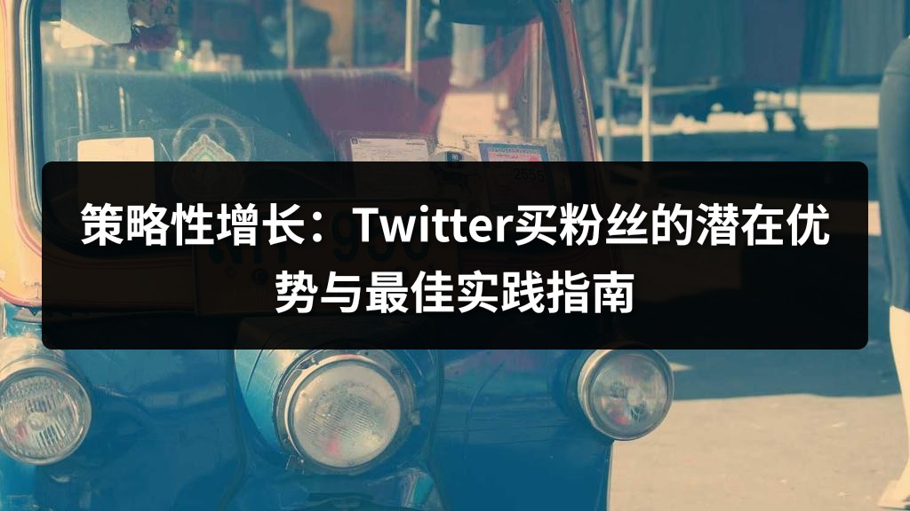 策略性增长：Twitter买粉丝的潜在优势与最佳实践指南