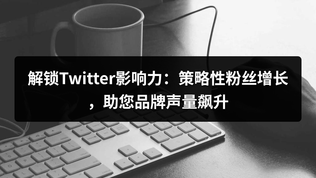 解锁Twitter影响力：策略性粉丝增长，助您品牌声量飙升