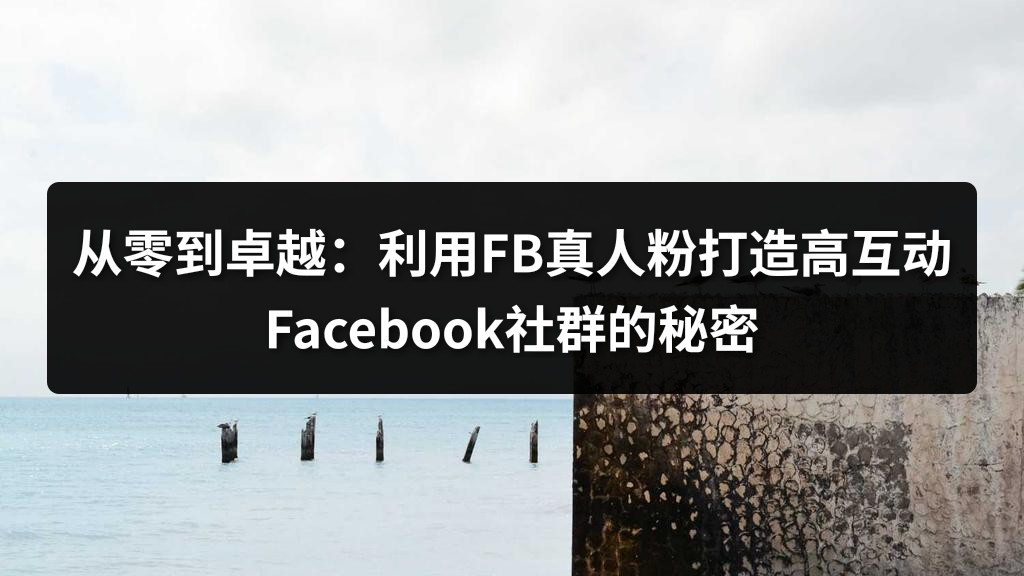 从零到卓越：利用FB真人粉打造高互动Facebook社群的秘密