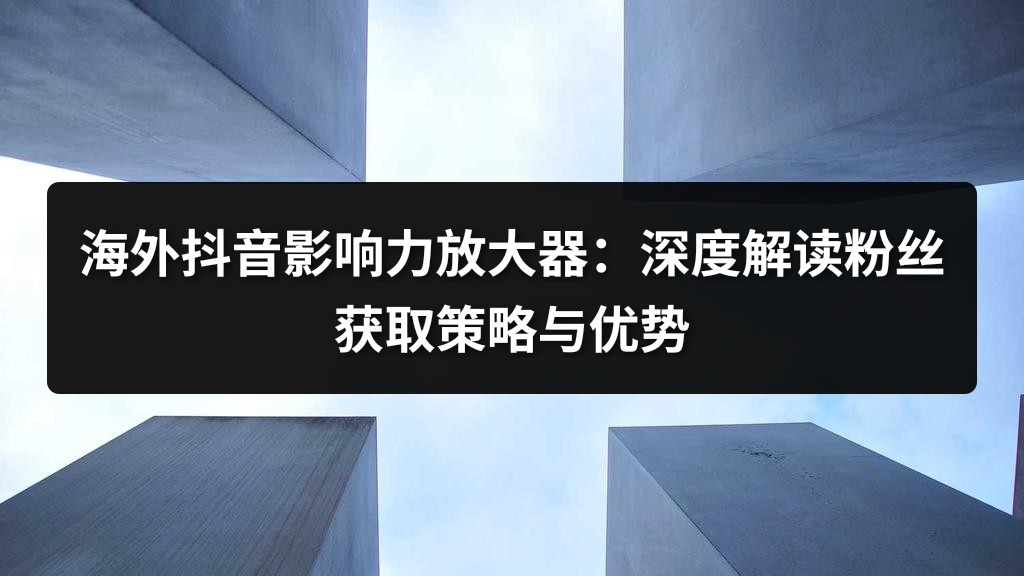 海外抖音影响力放大器：深度解读粉丝获取策略与优势