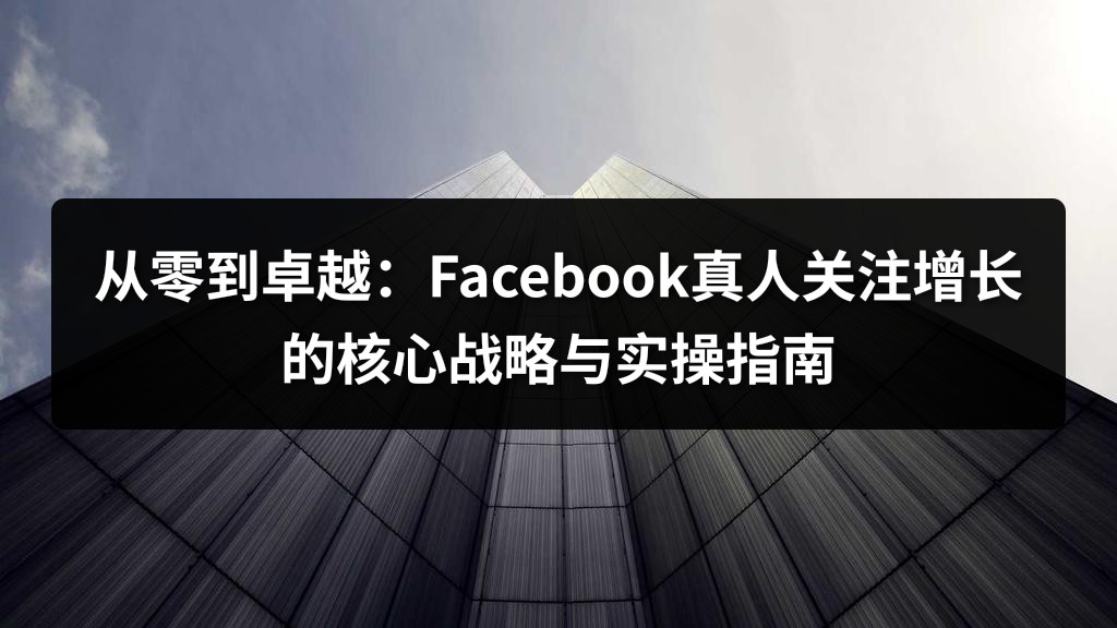 从零到卓越：Facebook真人关注增长的核心战略与实操指南