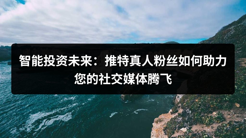 智能投资未来：推特真人粉丝如何助力您的社交媒体腾飞