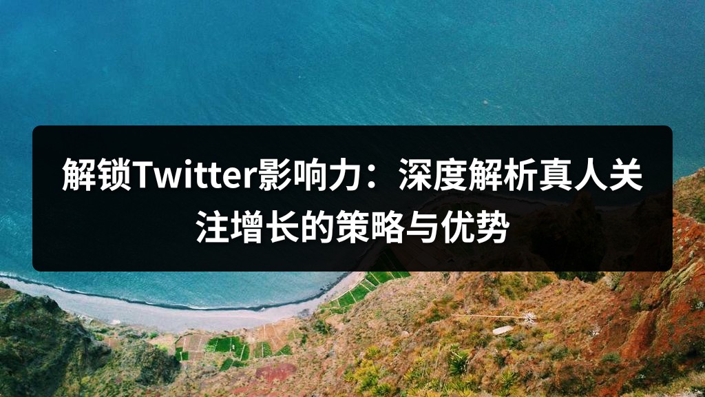 解锁Twitter影响力：深度解析真人关注增长的策略与优势