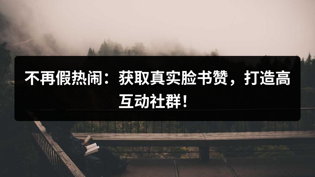 不再假热闹：获取真实脸书赞，打造高互动社群！