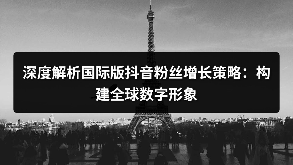 深度解析国际版抖音粉丝增长策略：构建全球数字形象